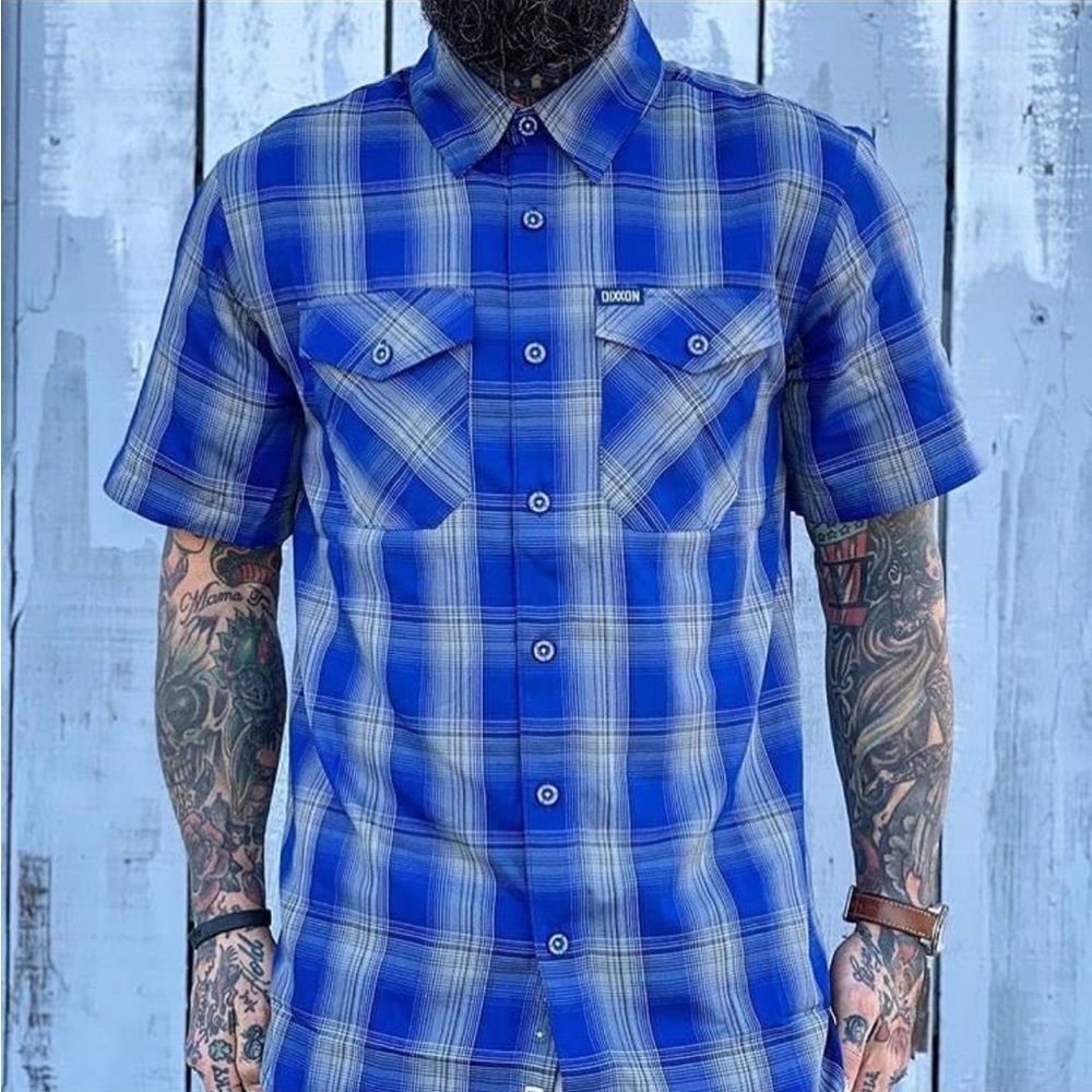 Dixxon flannel bleu shirt ocean blvd size xs